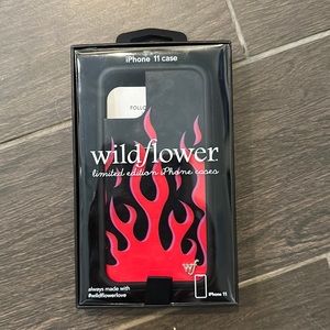 Wildflower Limited Edition red flames iPhone11 phone case - NEW